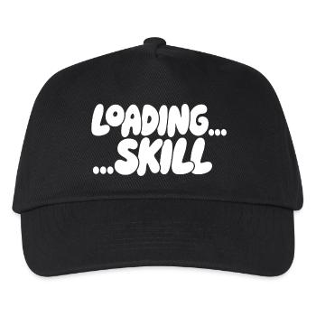 Esthétique des compétences à l’écran de chargement - Casquette de baseball Enfant - noir - Devant