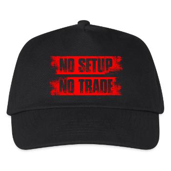 Pas de configuration, pas de commerce, Trader de la Bourse - Casquette de baseball Enfant - noir - Devant