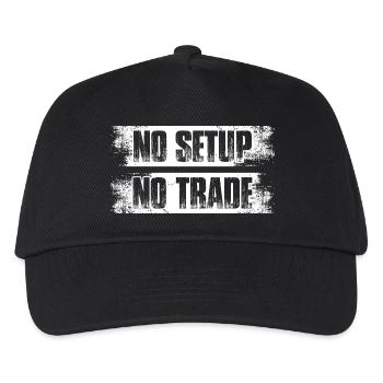 Pas de configuration, pas de commerce, Trader de la Bourse - Casquette de baseball Enfant - noir - Devant