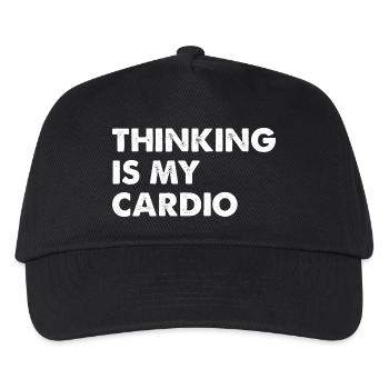 La réflexion est mon cardio - Casquette de baseball Enfant - noir - Devant