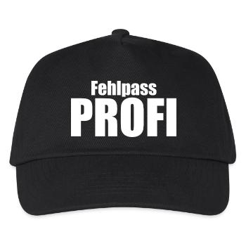 Fehlpass PROFI - Kinder Basecap - Schwarz - Vorne