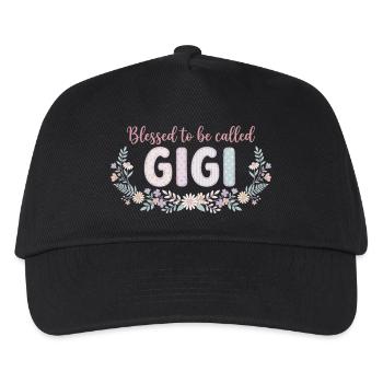 Gigi Granny Flowers Gift Cute Grandma - Kids’ Baseball Cap - black - Front