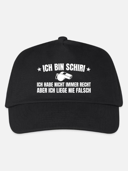 Schiri Hat nicht immer recht Schiedsrichter - Kinder Basecap - Schwarz