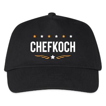 Chefkoch Kochen - Kinder Basecap - Schwarz - Vorne
