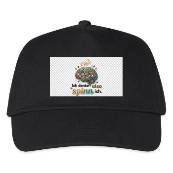 Ich denke also spinn ich Gehirnwerk - Kinder Basecap - Schwarz - Vorne
