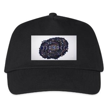 Mondphasen-Sternbild Mosaik - Kinder Basecap - Schwarz - Vorne