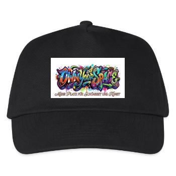 Eigener Raum Graffiti Kunst - Kinder Basecap - Schwarz - Vorne