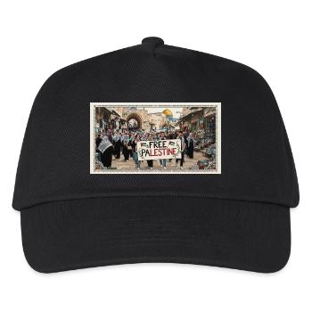 Palästinensische Solidaritätskundgebung - Kinder Basecap - Schwarz - Vorne