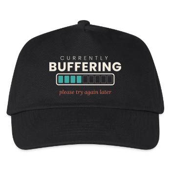 Momentan puffert – bitte versuchen Sie es später noch einmal - Kinder Basecap - Schwarz - Vorne