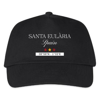 Santa Eulària Spanien Souvenir – Reise minimalist - Kinder Basecap - Schwarz - Vorne
