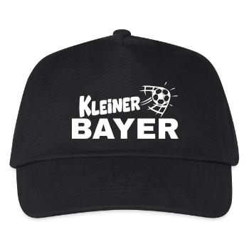 Kleiner Bayer– Kleiner Bavare im Fußball‑Style - Kinder Basecap - Schwarz - Vorne