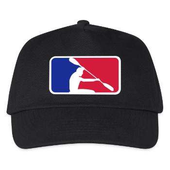 Kanu mit Frame - Kinder Basecap - Schwarz - Vorne