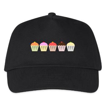 Cupcakes - Casquette de baseball Enfant - noir - Devant