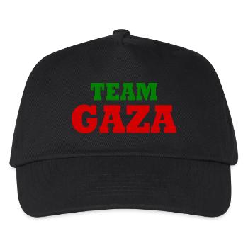 Team gaza - Kinder Basecap - Schwarz - Vorne