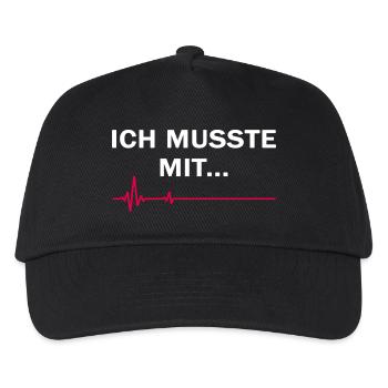 Tendance vacances « un must » cool zéro dollar cadeau - Casquette de baseball Enfant - noir - Devant