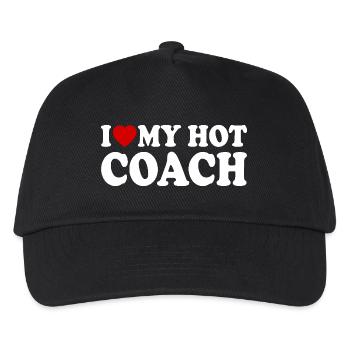 I love my coach - Kinder Basecap - Schwarz - Vorne