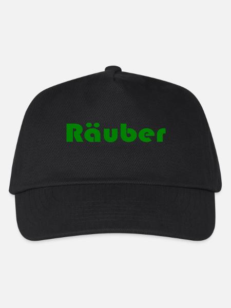 Räuber - Kinder Basecap - Schwarz