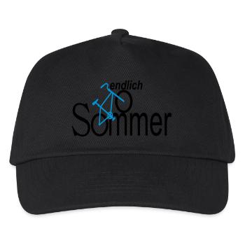 endlich sommer - Kinder Basecap - Schwarz - Vorne