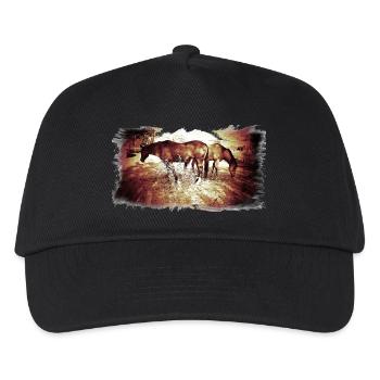 Horses - Kinder Basecap - Schwarz - Vorne