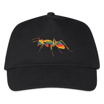 Farbige Ameise - Kinder Basecap - Schwarz - Vorne