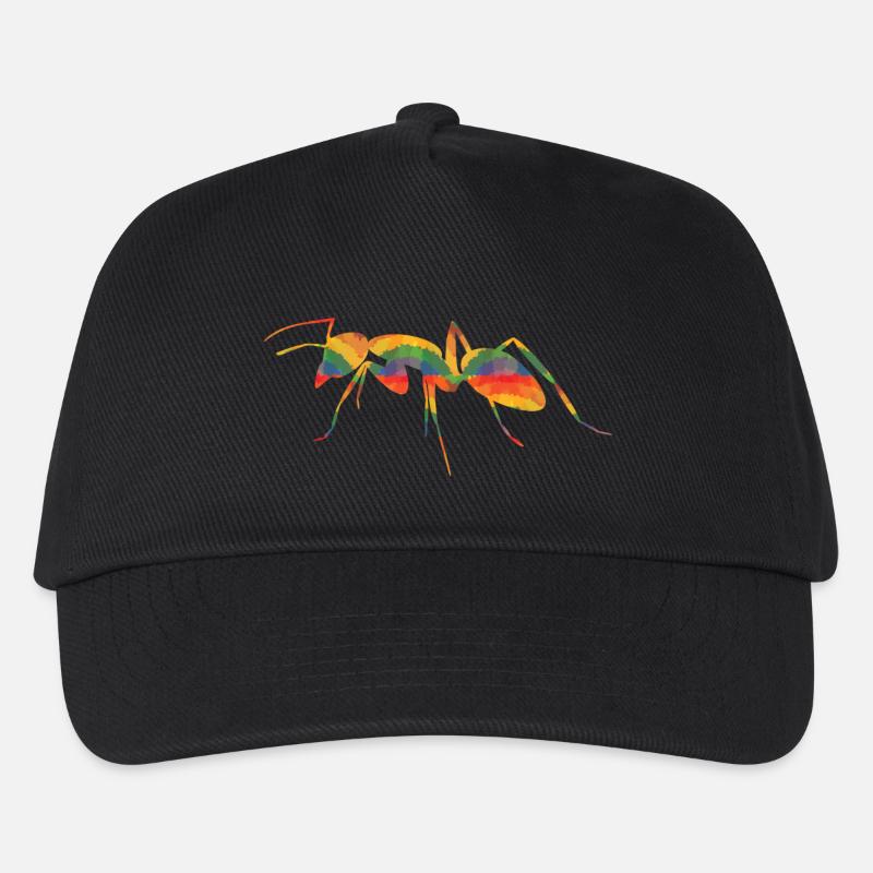 Farbige Ameise - Kinder Basecap - Schwarz