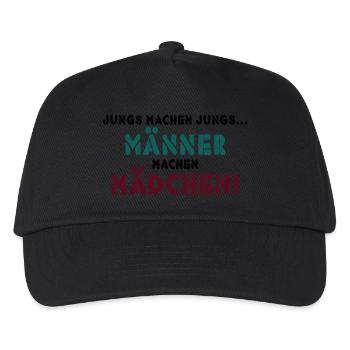 JUNGS MACHEN JUNGS - Kinder Basecap - Schwarz - Vorne