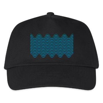 wellenmuster - Casquette de baseball Enfant - noir - Devant