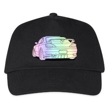 cool car colourful - Kids’ Baseball Cap - black - Front