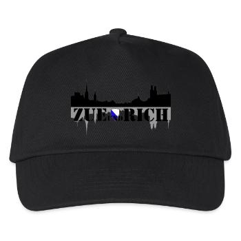 zue und rich - Kinder Basecap - Schwarz - Vorne