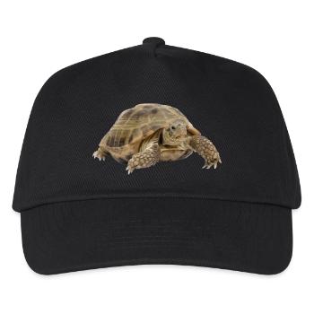 turtle schildkroete tiere animals7 - Kinder Basecap - Schwarz - Vorne