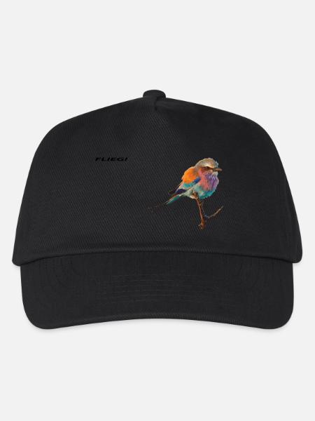 Vogel - Kinder Basecap - Schwarz