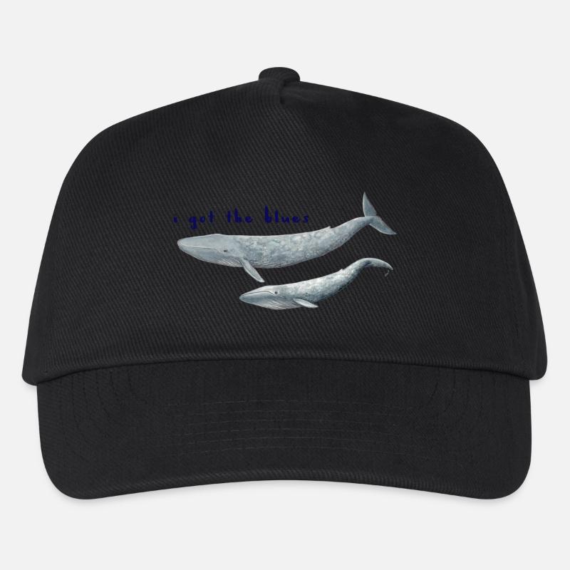 Je suis les baleines blues - baleines. Baleines - Casquette de baseball Enfant - noir