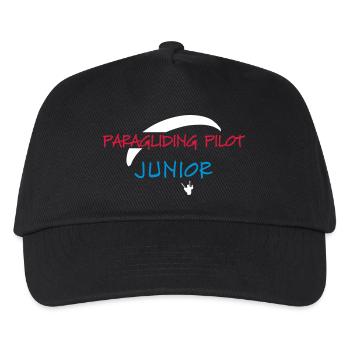 Parapente Pilot Enfants Cadeau Bébé junior - Casquette de baseball Enfant - noir - Devant