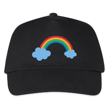 arc-en-ciel - Casquette de baseball Enfant - noir - Devant
