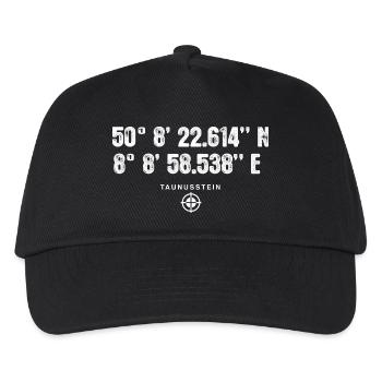 Taunusstein Geocacher Geschenk Standort GPS Stadt - Kinder Basecap - Schwarz - Vorne