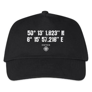 Idstein Geocacher Geschenk Standort GPS Stadt - Kinder Basecap - Schwarz - Vorne