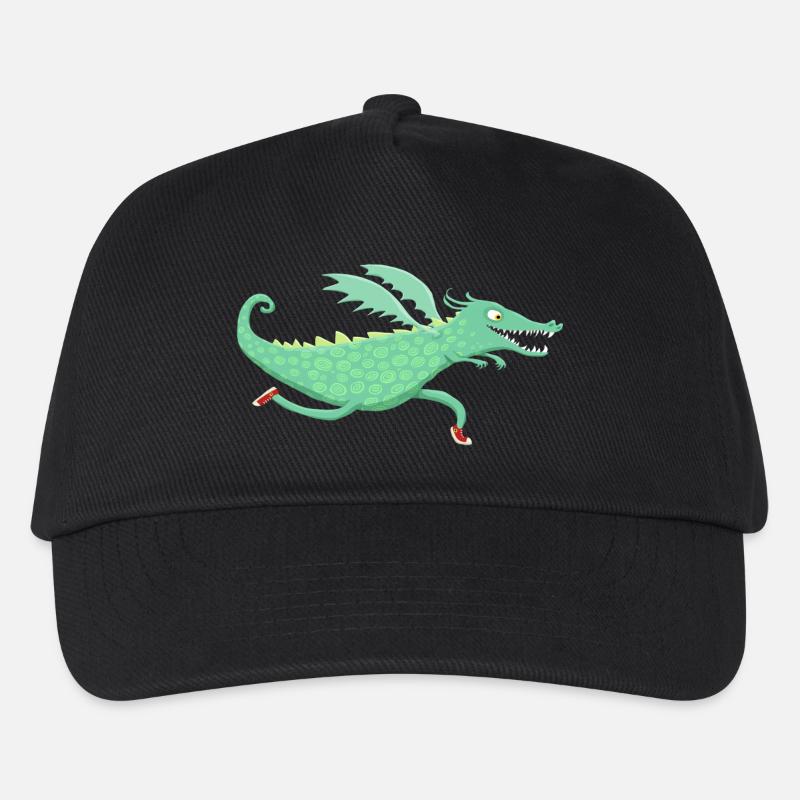 Renndrache - Kinder Basecap - Schwarz