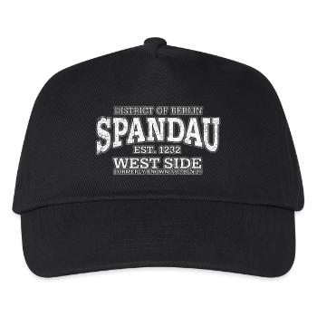 Berlin Spandau (copie blanche à l'ancienne) - Casquette de baseball Enfant - noir - Devant