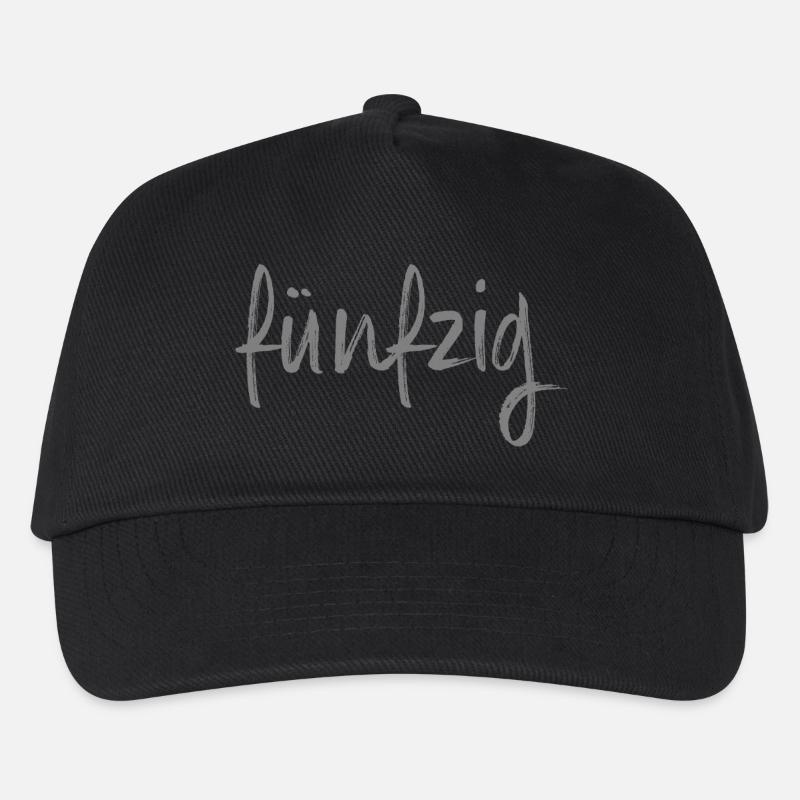 50 fünfzig 50. Geburtstag Geschenk - Kinder Basecap - Schwarz