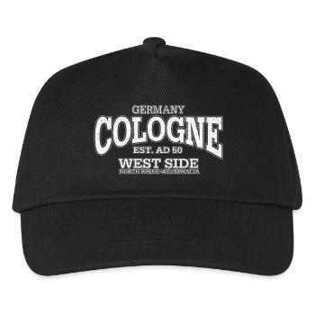 Cologne Cologne (white oldstyle) - Kids’ Baseball Cap - black - Front