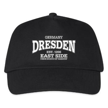 Dresde (blanc) - Casquette de baseball Enfant - noir - Devant