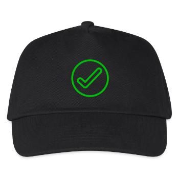 checkmark icon - Kids’ Baseball Cap - black - Front