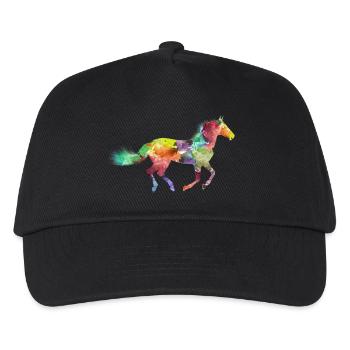 Arc-en-ciel - Casquette de baseball Enfant - noir - Devant