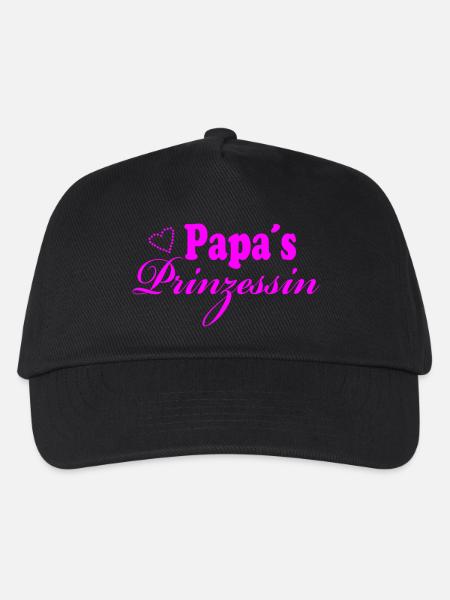 Papa´s Prinzessin - Kinder Basecap - Schwarz