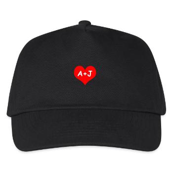 Valentinstag A J bearbeitet 1 - Kinder Basecap - Schwarz - Vorne