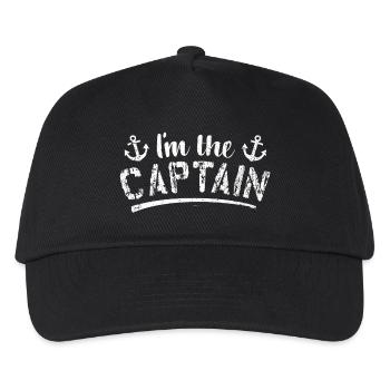 Captain - Boat owner - Kids’ Baseball Cap - black - Front