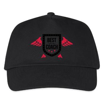Coach / Coaching / Entraineur / Entrainer / Sport - Casquette de baseball Enfant - noir - Devant