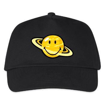 Smiley Saturn - Casquette de baseball Enfant - noir - Devant