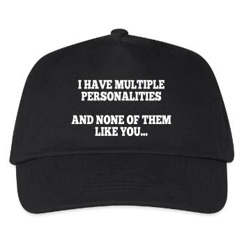 i have multiple personalities I - Casquette de baseball Enfant - noir - Devant