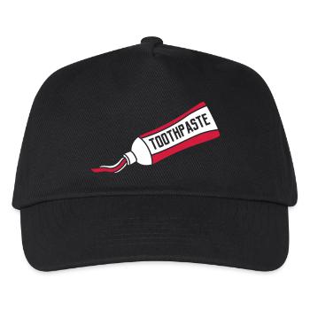 ohne kontur tube zahncreme clipart version kontur - Kinder Basecap - Schwarz - Vorne